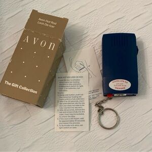 Avon Hot Rod Lock De-Icer Keychain - Dark Blue